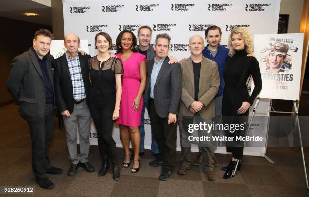 Patrick Marber, Patrick Kerr, Sara Topham, Opal Alladin, Peter McDonald, Tom Hollander, Dan Butler, Seth Numrich and Scarlett Strallen attend the...