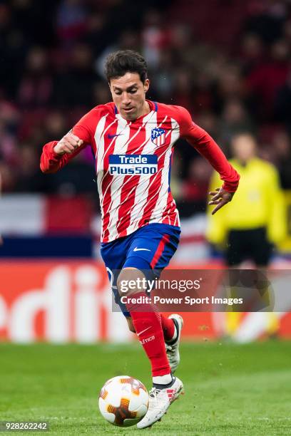 Nicolas Gaitan of Atletico de Madrid in action during the UEFA Europa League 2017-18 Round of 32 match between Atletico de Madrid and FC Copenhague...