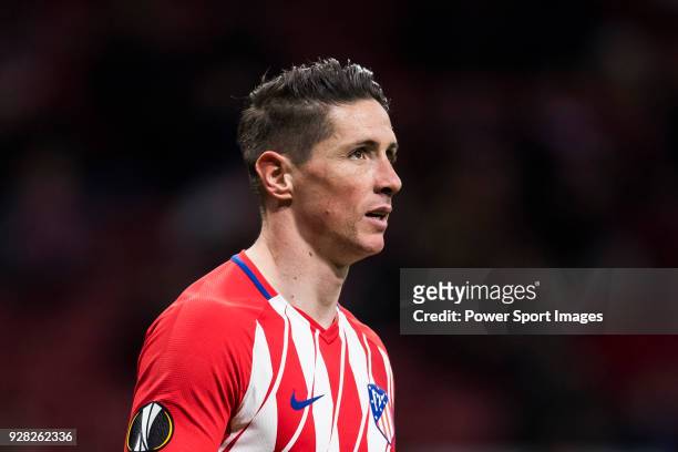 Fernando Torres of Atletico de Madrid looks on during the UEFA Europa League 2017-18 Round of 32 match between Atletico de Madrid and FC Copenhague...