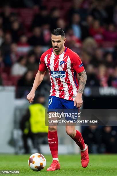 Victor Machin, Vitolo, of Atletico de Madrid in action during the UEFA Europa League 2017-18 Round of 32 match between Atletico de Madrid and FC...