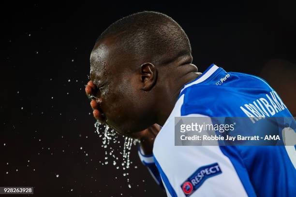 Vincent Aboubakar of FC Porto during the UEFA Champions League Round of 16 Second Leg match between Liverpool and FC Porto at Anfield on March 6,...