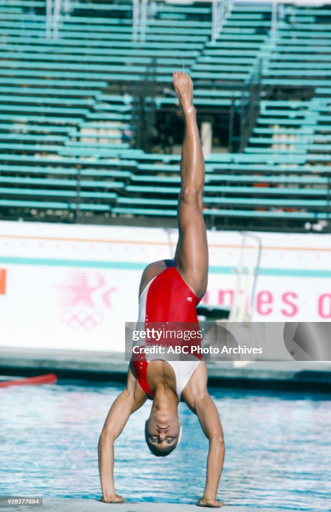 Women's Solo Synchronized Swimming Practice At The 1984 Summer Olympics