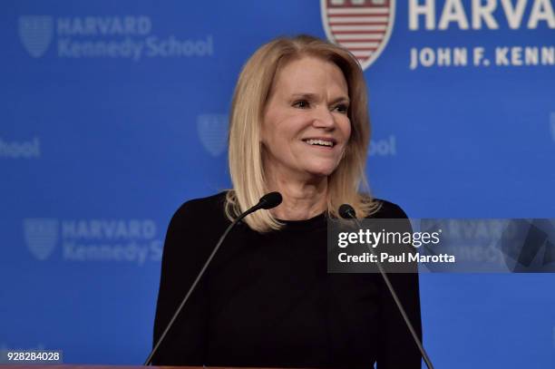 Martha Raddatz receives the Goldsmith Career Award for Excellence in Journalism at Harvard University' Shorenstein Center on Media, Politics and...