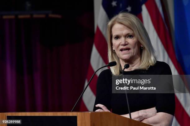 Martha Raddatz receives the Goldsmith Career Award for Excellence in Journalism at Harvard University' Shorenstein Center on Media, Politics and...