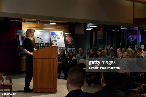 Martha Raddatz receives the Goldsmith Career Award for Excellence in Journalism at Harvard University' Shorenstein Center on Media, Politics and...