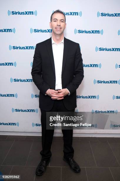 Jason Hanson visits SiriusXM Studios on March 6, 2018 in New York City.