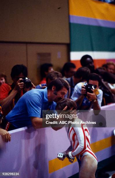 Los Angeles, CA Mary Lou Retton, Women's Gymnastics competition, Pauley Pavilion, at the 1984 Summer Olympics, August 1, 1984.