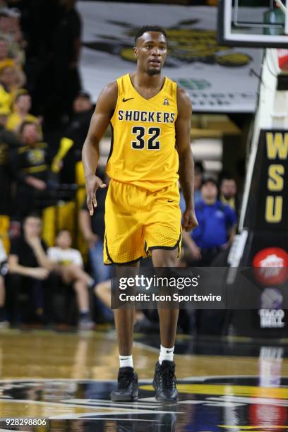 Wichita State Shockers forward Markis McDuffie in the second half of an American Athletic Conference matchup between the 10th ranked Cincinnati...