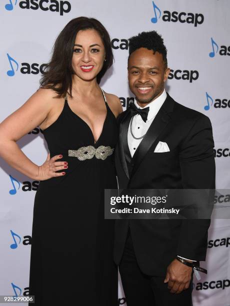 Musicians Paulina Aguirre and Ian Holmes attend ASCAP 2018 Latin Awards at Marriott Marquis Hotel on March 6, 2018 in New York City.