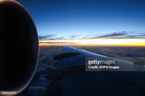 Inflight with a KLM Fokker 70.