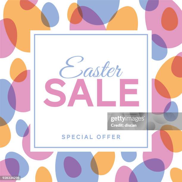 easter sale design for advertising, banners, leaflets and flyers - easter border stock illustrations