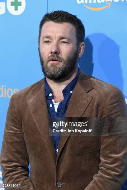 Actor Joel Edgerton attends the world premiere of 'Gringo' from Amazon Studios and STX Films at Regal LA Live Stadium 14 on March 6, 2018 in Los...