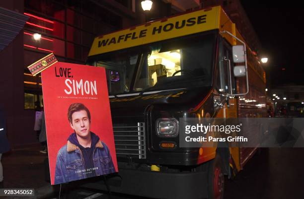 General view of Atlanta Fan Screening and Q&A at the Waffle House Food Truck at Regal Atlantic Station on March 6, 2018 in Atlanta, Georgia.