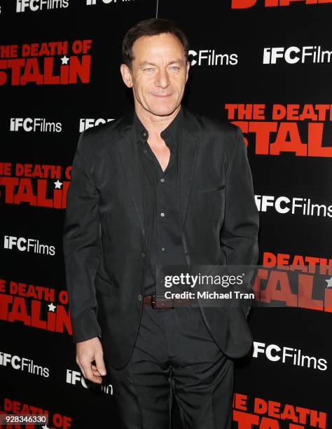 Jason Isaacs arrives to the Los Angeles premiere of IFC Films' "The Death Of Stalin" held at The Theatre at Ace Hotel on March 6, 2018 in Los...