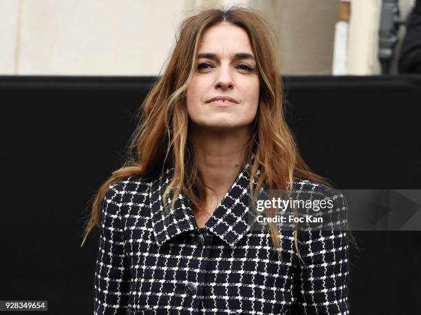 Joana Preiss attends the Chanel show as part of the Paris Fashion Week Womenswear Fall/Winter 2018/2019 at Le Grand Palais on March 6, 2018 in Paris,...