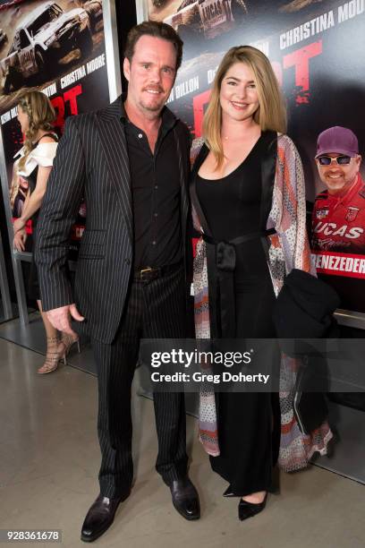 Actress Shannon Lewis and Actor Kevin Dillon attend the Premiere Of Warner Bros. Home Entertainment's "Dirt" at TCL Chinese Theatre on March 6, 2018...