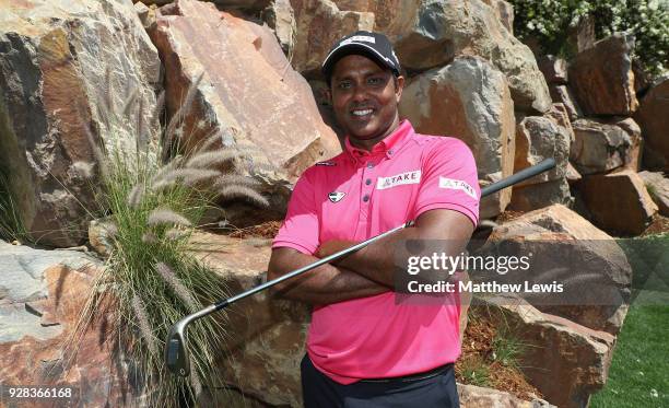 Chawrasia of India pictured during a practice round ahead of the Hero Indian Open at Dlf Golf and Country Club on March 7, 2018 in New Delhi, India.