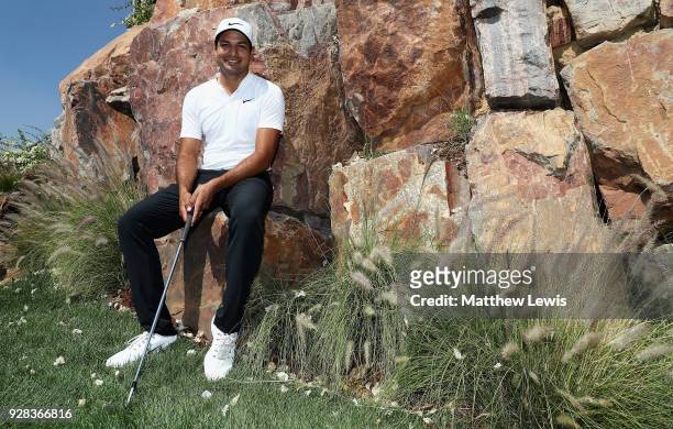 Julian Suri of the United States pictured during a practice round ahead of the Hero Indian Open at Dlf Golf and Country Club on March 7, 2018 in New...