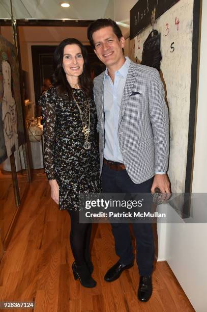 Jennifer Creel and Lionel von Richthofen attend the Ati Sedgwick Private Preview at The VFGI Townhouse Gallery on March 6, 2018 in New York City.