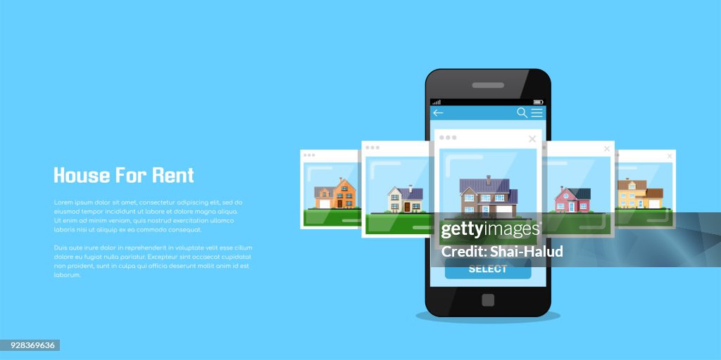 House For Rent High-Res Vector Graphic - Getty Images