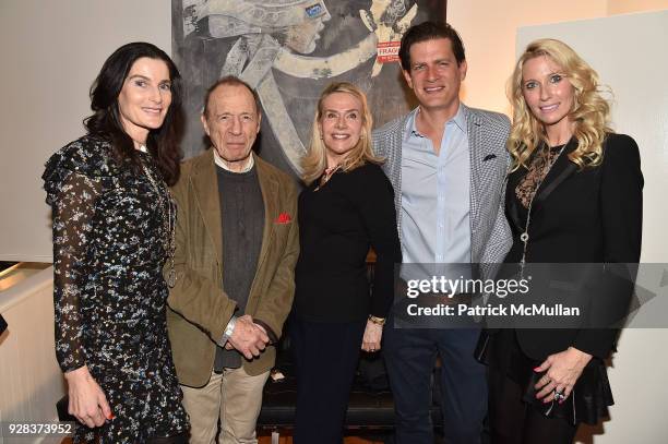 Jennifer Creel, Anthony Haden Guest, Ati Sedgwick, Lionel von Richthofen and Mary Snow attend the Ati Sedgwick Private Preview at The VFGI Townhouse...