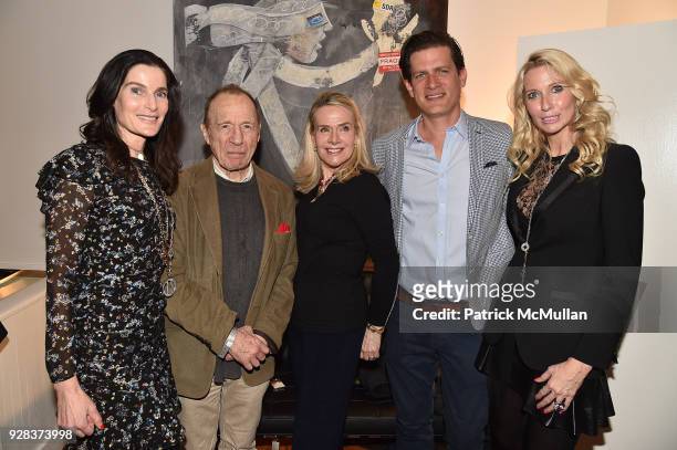 Jennifer Creel, Anthony Haden Guest, Ati Sedgwick, Lionel von Richthofen and Mary Snow attend the Ati Sedgwick Private Preview at The VFGI Townhouse...