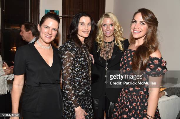 Sessa von Richthofen, Jennifer Creel, Mary Snow and Niki Beel attend the Ati Sedgwick Private Preview at The VFGI Townhouse Gallery on March 6, 2018...