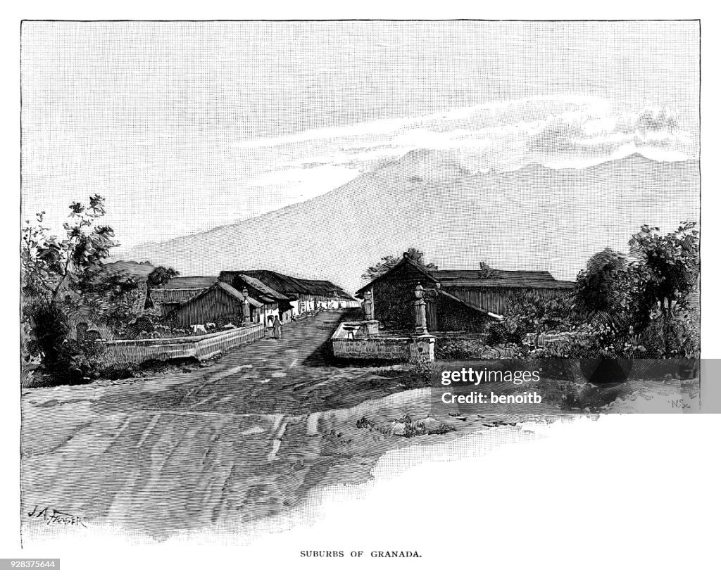 Suburbs of Granada in Nicaragua