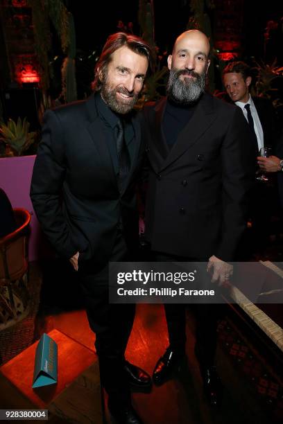 Sharlto Copley and Jason Ropell attend the premiere of Amazon Studios and STX Films' "Gringo" After Party on March 6, 2018 in Los Angeles, California.