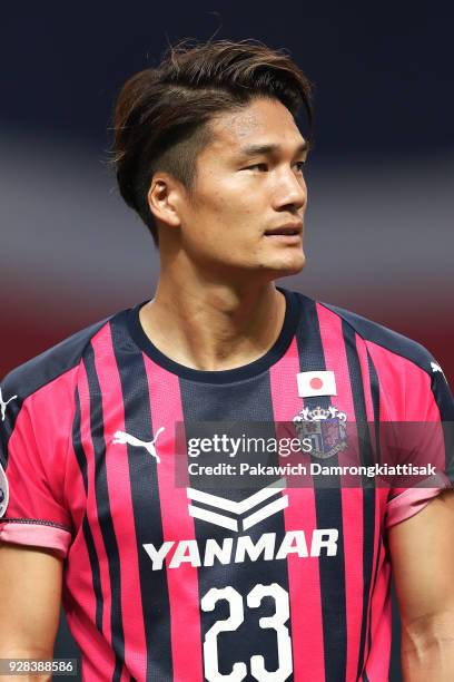 Tatsuya Yamashita of Cerezo Osaka in action during the AFC Champions League Group G match between Buriram United Football Club and Cerezo Osaka at...