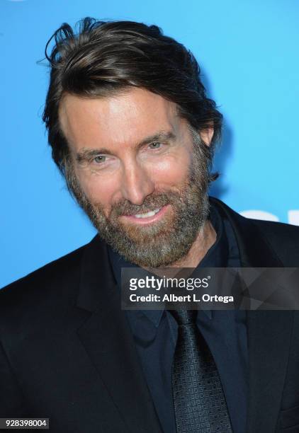 Actor Sharlto Copley arrives for the Premiere Of Amazon Studios And STX Films' "Gringo" held at Regal LA Live Stadium 14 on March 6, 2018 in Los...