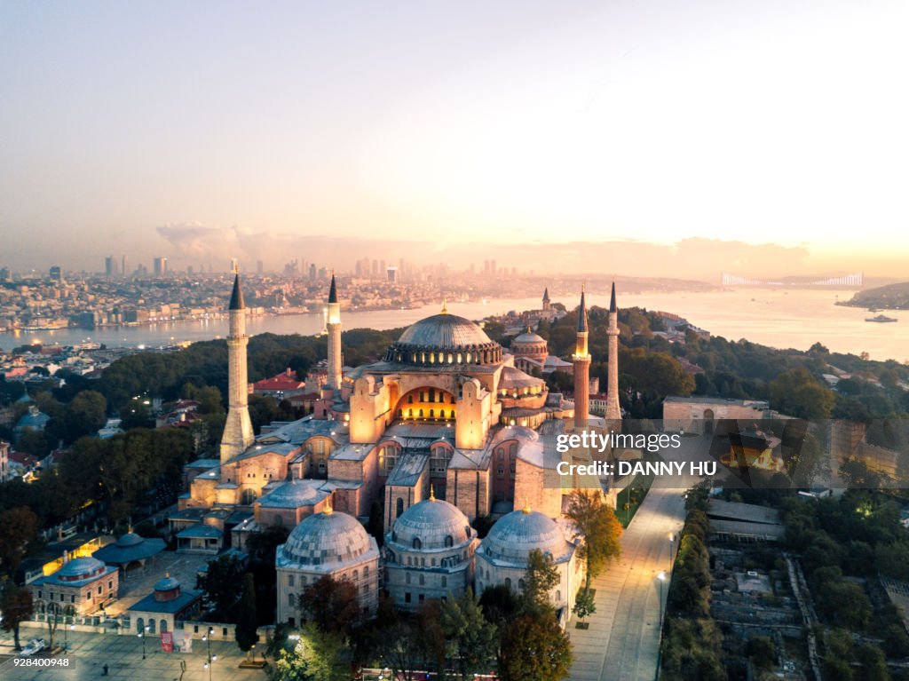Hagia Sophia at morning twilight