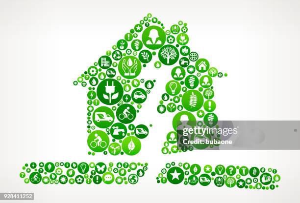 earthquake nature and environmental conservation icon pattern - solar panel construction stock illustrations