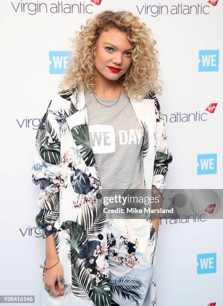 Becca Dudley attends 'We Day UK' at Wembley Arena on March 7, 2018 in London, England.