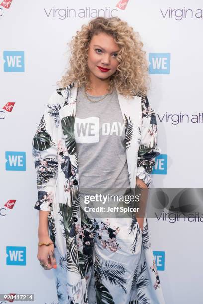 Becca Dudley attends 'We Day UK' at Wembley Arena on March 7, 2018 in London, England.