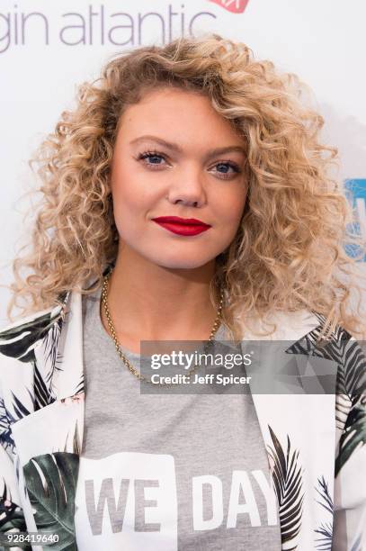 Becca Dudley attends 'We Day UK' at Wembley Arena on March 7, 2018 in London, England.