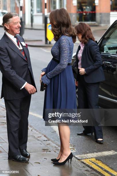 Catherine, Duchess of Cambridge opens the new Place2Be Headquarters on March 7, 2018 in London, England.