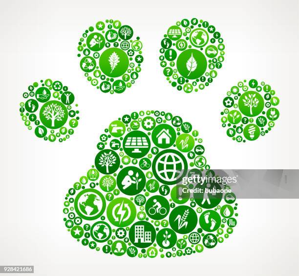 dog paw  nature and environmental conservation icon pattern - pets thunderstorm stock illustrations