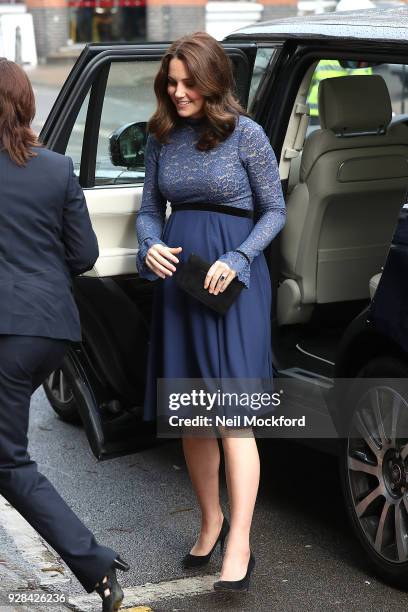 Catherine, Duchess of Cambridge opens the new Place2Be Headquarters on March 7, 2018 in London, England.