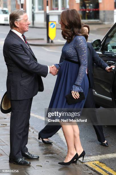 Catherine, Duchess of Cambridge opens the new Place2Be Headquarters on March 7, 2018 in London, England.