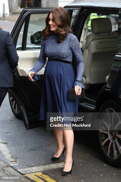 Catherine, Duchess of Cambridge opens the new Place2Be Headquarters on March 7, 2018 in London, England.