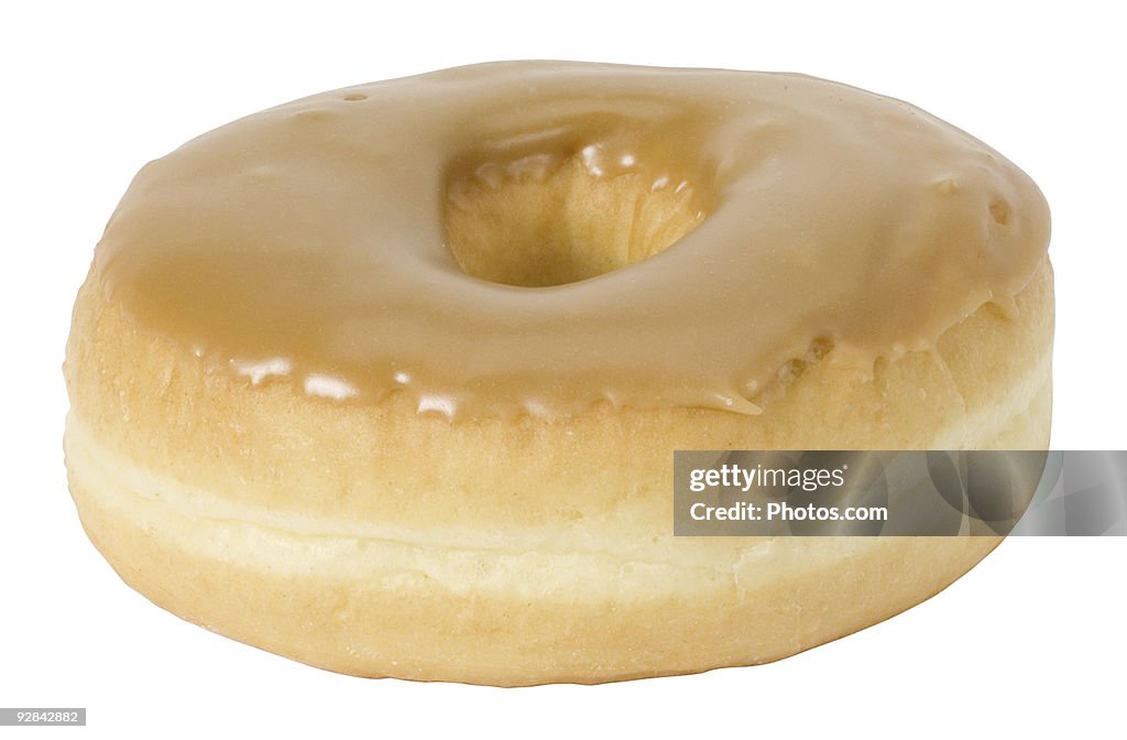 Donut with maple frosting