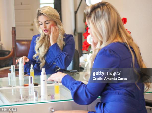 Tia Barr uses Ford MD at The Artists Project Give Back Day on February 28, 2018 in Los Angeles, California.
