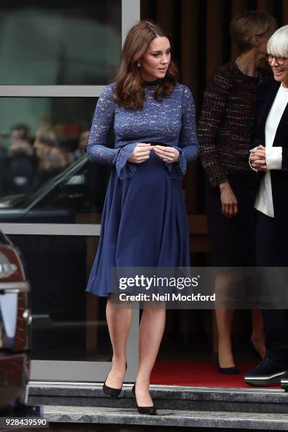 Catherine, Duchess of Cambridge opens the new Place2Be Headquarters on March 7, 2018 in London, England.