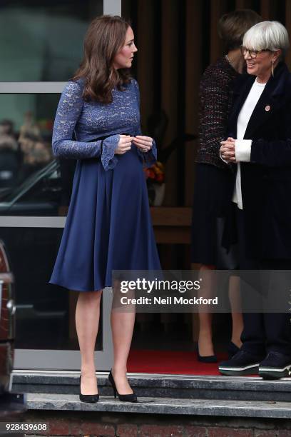 Catherine, Duchess of Cambridge opens the new Place2Be Headquarters on March 7, 2018 in London, England.