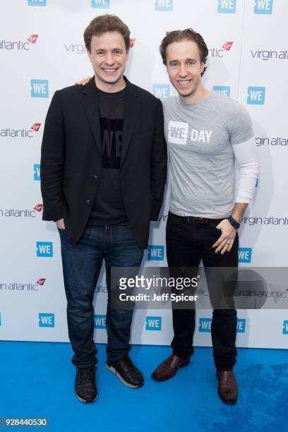 Marc Kielburger and Craig Kielburger attend 'We Day UK' at Wembley Arena on March 7, 2018 in London, England.