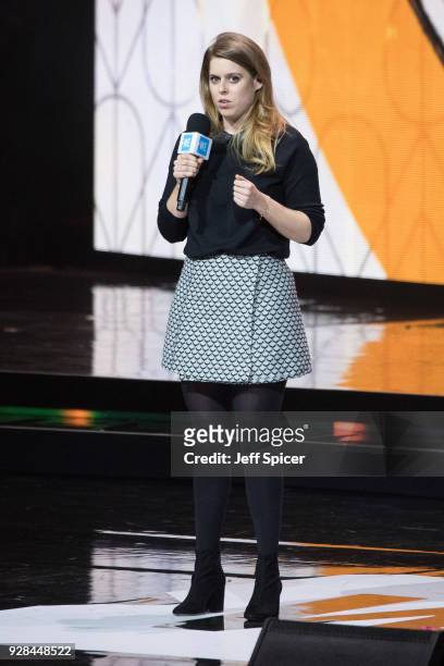 Princess Beatrice attends 'We Day UK' at Wembley Arena on March 7, 2018 in London, England.