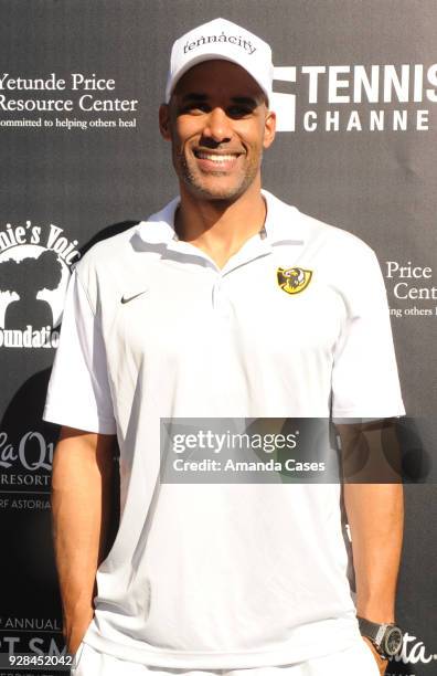 Boris Kodjoe arrives at The 14th Annual Desert Smash Celebrity Tennis Event on March 6, 2018 in La Quinta, California.