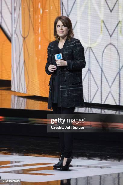 Princess Eugenie attends 'We Day UK' at Wembley Arena on March 7, 2018 in London, England.