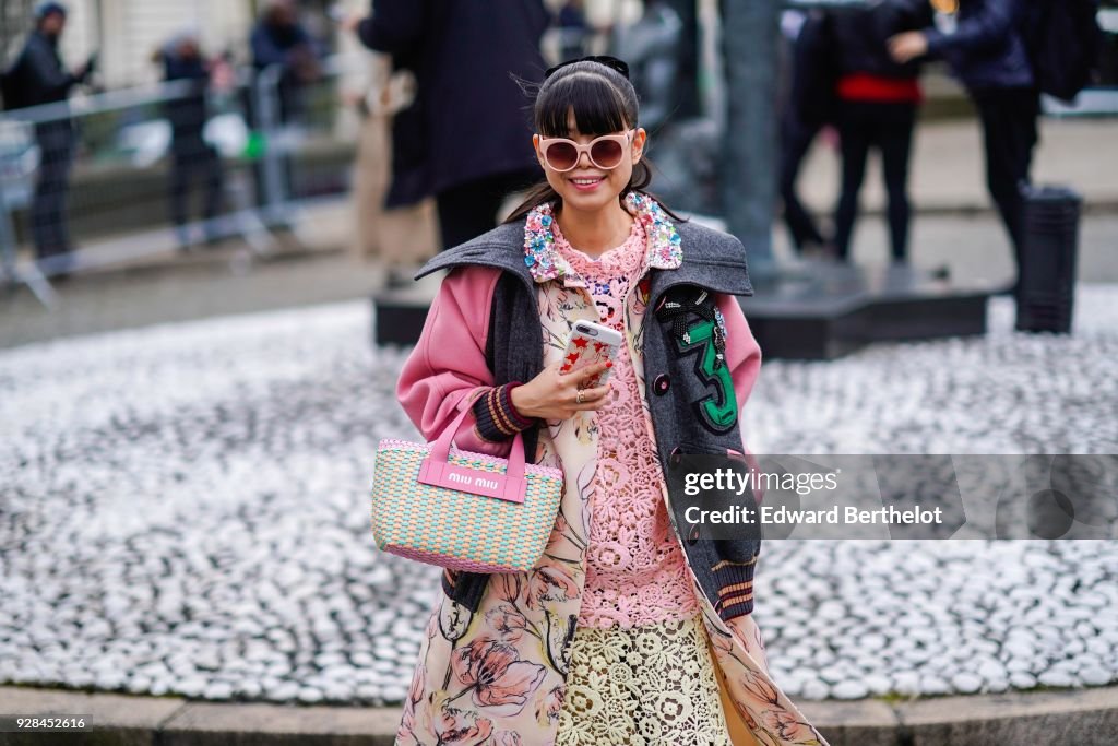 Street Style : Paris Fashion Week Womenswear Fall/Winter 2018/2019 : Day Nine